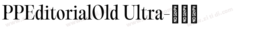 PPEditorialOld Ultra字体转换